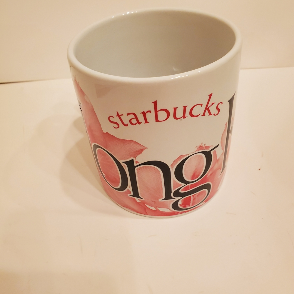 Starbucks White and Pink Mug